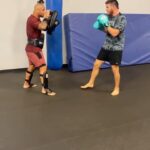 Johnny Eblen Instagram - Camp in full swing • Sparring with 6x world kickboxing champ @artem_levin • @functionalpatterns • Shootin shit • Eatin 🥩 with my new @crimsontactical 🔪 • Learning daily from my coaching staff @kingmofh @mikebrownmma @thiagoalvesatt