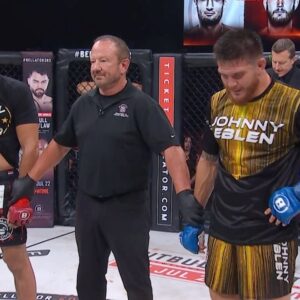 Johnny Eblen Instagram - 𝑪𝑯𝑨𝑴𝑷𝑰𝑶𝑵𝑺𝑯𝑰𝑷 𝑴𝑶𝑴𝑬𝑵𝑻 🏆

@johnnyeblen left no doubt at Bellator 282 that he was here to stay capturing the Bellator Middleweight World Title 

#PFLvsBellator