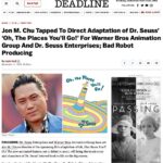 Jon M. Chu Instagram - My first animated film! And it’s with @jjabramsofficial and @hminghella at @bad_robot !!! Oh and it’s @drseuss !!! And @warnerbrosanimation !!! What a team. Couldn’t be more excited to go on this adventure. My journey from falling in love with animation as a kid to being able to direct a feature length musical of such an iconic title is truly emblematic of “Oh the Places you’ll Go”. Don’t stop dreaming folks!!! Seuss + Bad Robot + Chu 🤯
