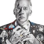 Jordan B. Peterson Instagram - I have this artist’s portrait of Rogan up on the wall in the main floor of my house.