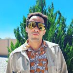 Jordan Leavitt Instagram - I'd say looking this good takes a lot of work but @pit_viper glasses and 50-year-old leisure suits do most of the heavy lifting 😎 #longlivethemonkeyking