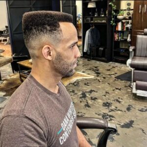 Jordan Leavitt Instagram - Before battle I focus on the things that's matter 😎
Deez hands 👐🏾
Dis hair👨🏿‍🦱
#longlivethemonkeyking

I know y'all say my hair looks ridiculous when I fight 🤣  Hear me out though. I'm Black(ish), you can't expect this hair to keep its shape without product 😂 #iykyk

Thankfully, it looks damn good when I'm not fighting 🙂
Thankful for @elliottandco for making me look clean. I won't wait 6 months between haircuts this time 😅