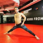 Jordan Leavitt Instagram - Give me another year and I'll hit the Van Damme after a win 😎 @flexibility.maestro Stretching is hard man! 😅 It's taken me almost 2 year to get to this point. Not for lack of trying! Two broken ankles really stall my progress. But I'm getting there 😏 #longlivethemonkeyking #benddontbreak