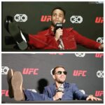 Jordan Leavitt Instagram - Pretty fly for a white guy 🫡 I like your style @codydurden Don't forget the heels next time 😂 Jkjk Congrats man! Photo Cred: @photoamy33 #mma #ufc #longlivethemonkeyking