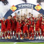 Jordi Alba Instagram - ¡¡¡CAMPEONESSSS!!! 👏🏻🏆🇪🇸 Muy contento por este momento y por poder disfrutarlo con todos los que formamos este equipo y los que nos han acompañado en el camino hasta aquí. Estoy muy orgulloso de todos vosotros!! Esta selección se merecía levantar de nuevo un título!! #NationsLeague