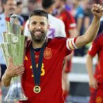 Jordi Alba Instagram - ¡¡¡CAMPEONESSSS!!! 👏🏻🏆🇪🇸 Muy contento por este momento y por poder disfrutarlo con todos los que formamos este equipo y los que nos han acompañado en el camino hasta aquí. Estoy muy orgulloso de todos vosotros!! Esta selección se merecía levantar de nuevo un título!! #NationsLeague