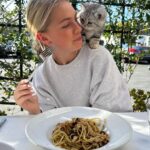 Jordyn Jones Instagram - my new best friend 💕 everyone say hi to Matcha 🥹 #munchkin #kitty West Hollywood, California