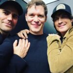 Joseph Morgan Instagram - Caught up with these two legends. I’ll let you caption this one. (See my IG subscription for the crazy version of this photo!)