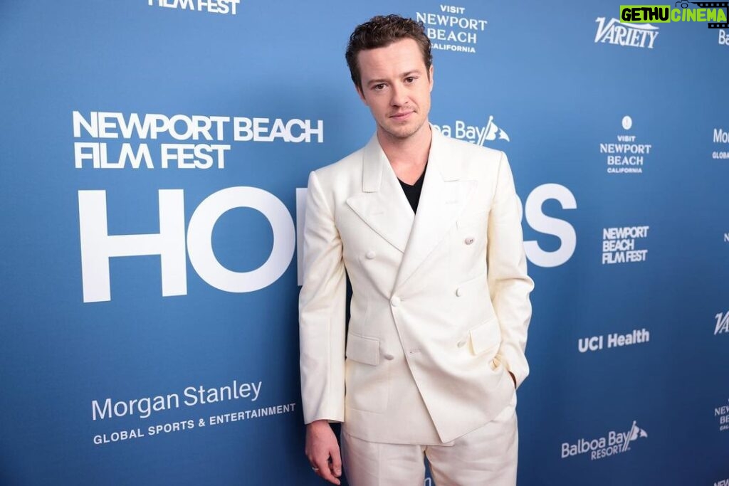 Joseph Quinn Instagram - Thank you @variety for honouring me. Thank you @maisonmargiela for dressing me. Thank you @newportbeachfilmfest for hosting me.