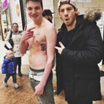 Josh Dun Instagram - ran into this dude at the mall. he showed me his fresh ink. so sick.