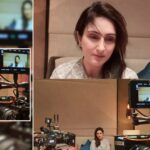 Juhi Babbar Instagram - "I AM CURIOUS ABOUT PEOPLE. THAT'S THE ESSENCE OF MY ACTING.I AM INTERESTED IN WHAT IT WOULD BE TO BE LIKE YOU" Meryl Streep ...& Me too😉❤ #loveforcamera #infrontofthecamera #behindthecamera #atshoot #excitingwork #camera #lens #light #action #love #juhibabbarsoni