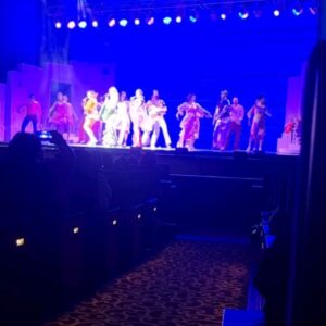 Juhi Babbar Instagram - Last evening of 2023 was spent with MAMMA MIA at The Grand Theatre NMACC ! Have watched this ABBA musical in London too but was most excited to watch it here in apna desh-apna shahar ! Thank you @nmacc.india for inviting us! It was great watching the show with Anup & Imaan❤️💫
PS: Like always i lovvvved the curtain call....but if I say I dint miss a Namaste by the cast, I would be lying😊! That being said, I definitely did notice one actor do the Naman🤗character-"Sam"🙏🏼will always remember you for this!
ALSO guys photography & videography isn't allowed. The video is of the curtain call & not a clip from the acts🙂 

#lastfeweveningof2023 #nmacc #mammamiatnmacc #grandtheatre #anupsoni #Imaanbabbarsoni #juhibabbarsoni
