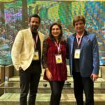 Juhi Babbar Instagram - Khushwant Singh Literary Festival will always be special…because it’s on that stage that Papa, Anup and I came together for the first time.🌟 Thank you Rahul Ji and Niloufer ji for this opportunity, and guys today is Khushwant Ji’s Birthday, what better day to post snippets from that memorable Day✨✨✨ YouTube link in my story ! (Fest, Khushwant Singh, Literature, festival) #litfest #Khushwantsight #birthday #festival #discussion #panel #talks #stage #alltogether #juhibabbarsoni