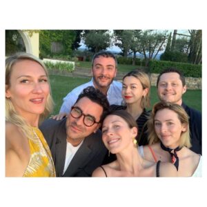 Julia Chan Instagram - How apt that we are under the literal Tuscan sun to celebrate you @instadanjlevy and all the bright and brilliant cast and crew of @schittscreek on your immensely deserved FOUR Emmy nominations!! Bravo bravo bravo and all my love to you 👏🏼 💫❣️💋