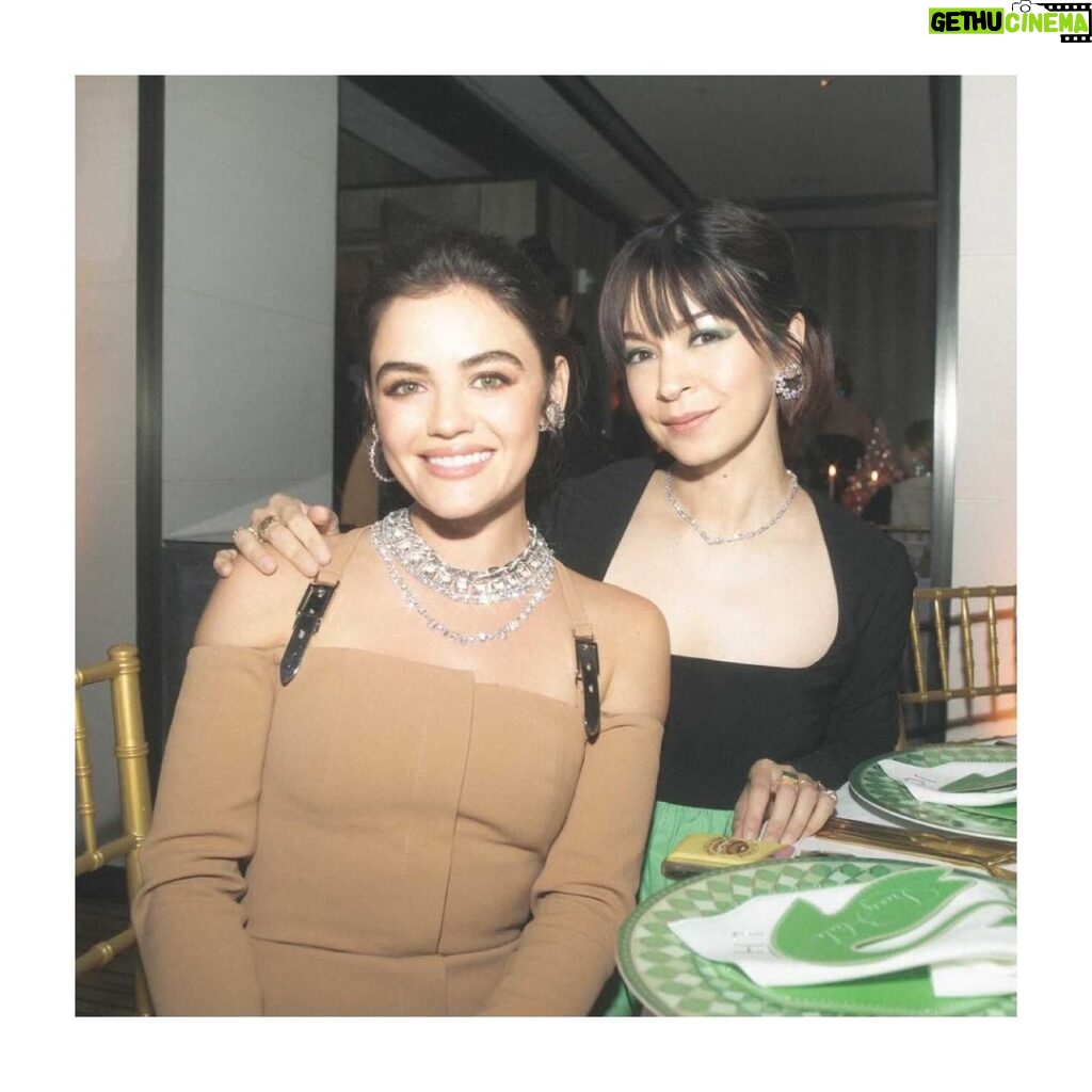 Julia Chan Instagram - Happiest reunion with this radiant woman and brilliant friend 💚🦢💝 @lucyhale
