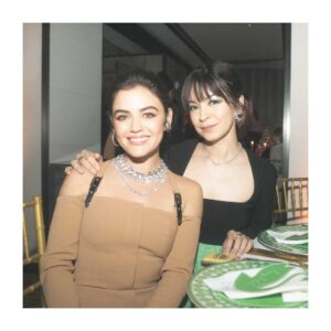 Julia Chan Instagram - Happiest reunion with this radiant woman and brilliant friend 💚🦢💝 @lucyhale