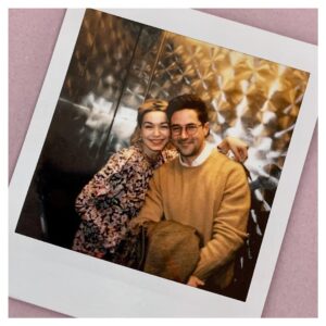 Julia Chan Instagram - He got her out the house for a constitutional! 💛🧡🤎