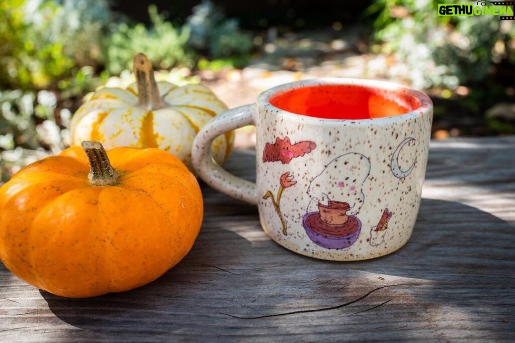 Julia Pott Instagram - Our Hobby Ghost Mugs go on sale today at Noon PST at www.juliapott.com/no-notes Hobby Ghost has recently found themselves with more time on their hands, and are using that time to practise their ceramics. This is a limited edition run of 75 hand thrown ceramics mugs made in Downtown Los Angeles. 📸 by @ravivullman