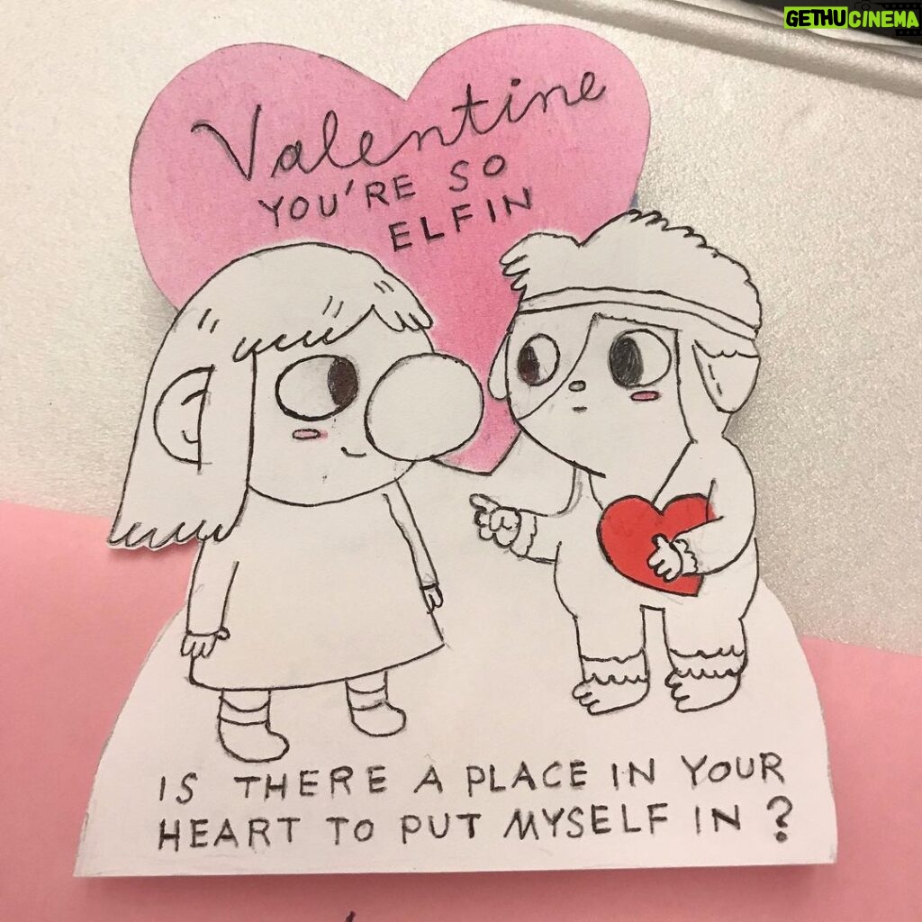 Julia Pott Instagram - Happy Valentine’s Day! Valentine’s cards by the brilliant Graham Falk!