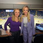 Julie Stewart-Binks Instagram - What. A. Night. Words can’t describe what it was like to be a part of women’s hockey history with @pwhl_newyork vs. @pwhl_toronto. Seeing all the young girls with their signs and their team jerseys- I’d seen it all week on TV but to see the impact @thepwhlofficial is having first hand was truly remarkable. Congratulations to @pwhl_toronto on their first win, and @natspooner5 scoring their first ever team goal. I’m honored to have been on the broadcast for this game and for this movement. It was my first ever time as an in-game analyst (so glad to have an absolute pro @jamiehersch on the call with me who QB’d our broadcast despite losing her voice) … and while I have plenty to work on, I’ll never forget @pwhl_newyork HC Howie Draper and GM Pascal Daoust saying “just because you haven’t done something doesn’t mean you can’t do it… we’ve never done this either.” 🥹🗽 Thank you to @thepwhlofficial for allowing me to be a part of your history and I can’t wait to continue growing this league and elevating these incredible athletes. s/o to @argent (wanted to wear a female empowered brand) for making sure I had this purple suit 💜 📍Next home game is Wednesday Jan. 10 at @ubsarena versus @pwhl_montreal - come on out if you’re in the area or catch it on TV! #pwhl #pwhlnewyork #pwhltoronto #womenshockey #girlshockey #bebrave #gottastartsomewhere #landingtheplaneatjfk #beagoldfish Total Mortgage Arena