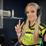 Julie Stewart-Binks Instagram - Love “womaning” the chair hosting “The Football Show” on @siriusxmfc with @kaylynkyle & @marisa_pilla talking all things @fifawomensworldcup - one of my favorite tournaments ever which keeps getting bigger and better showcasing the best talent in the women’s game - so thrilled to be a part of a show with incredible football minds where we have a platform to highlight women 💪 Also had to splurge on this new @arsenal away kit after they sucked me in with their connection to Islington/N1 (where I lived doing my postgrad) womensupportingwomen #girlpower #fifawwc #uswnt #canwnt #coyg