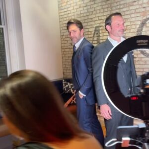 Julie Stewart-Binks Instagram - The King and I made sure to coordinate 👑👑

Thank you @theresa_tran for the invite 🙌🏒

#henriklundqvist #kinghenrik #nextchapter #newyorkrangers #nyr #macallans