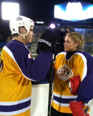 Julie Stewart-Binks Instagram - 🚨Beyond thrilled to get the privilege to broadcast @pwhl_newyork home games alongside @jamiehersch as a color analyst🗽🏒🥹 it is a privilege to be a part of women’s hockey history and one that means so much to me. I’ve been broadcasting the game since I was in university, but I’ve been playing it even longer. While I am still working on adding an Olympic gold medal to my resume, I can tell you:

🏒 played house league hockey at @northtorontohockey where none of the boys would pass me the puck but I once fought a dude which was awesome 
🏒 was a sub for two years on my high school hockey team (+ tell everyone I see that @gapps10 was on that team) before making it in Grade 11 as a 4th line right winger
🏒 Broke my collarbone in a tourney where afterwards my coach was quoted saying “we lost a key player. not in the skill department, but in spirit.”
🏒 I was the captain of my university intramural hockey team (we ended up getting kicked out because we used a player from another faculty. I still stand by my decision).
🏒 my friend and teammate @jacquistone once scored and I was so excited for her that I rode my stick… then fell over… and broke my stick (how embarrassing)
🏒 had the chance to play in the @queensuniversity Historic Hockey game in Kingston, ON (a re-enactment of the first game in 1886!)
🏒 played with the Lady Kings in LA with some of the best, most fun women around
🏒 play in the Dodger Stadium Series “media game” alongside Rob Blake and Cuba Gooding Jr.
🏒 chased down HHOF Luc Robitaille with the audacity to chirp him as a “nobody” 
🏒 show up to my chelsea piers mens league team to muck things up every so often but give them pep talks in my sleep 

Ready to bring my passion for the game and my background covering the sport to help elevate these incredible women who deserve everything and more. Honored to broadcast their games and tell their stories. Thank you @thepwhlofficial for giving me the opportunity to be an analyst. 💪❤️

@pwhl_newyork vs @pwhl_toronto 7pm Friday Jan 5 

📺 @msgnetworks 🇨🇦 @sportsnet 

#pwhl #pwhlnewyork #womenshockey #womensupportingwomen #sheshootsshescores #hockey #newyork