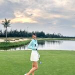 Julie Tan Instagram - Swinging into the weekend ⛳️🏌️‍♀️ Had an amazing time in Danang playing golf, thanks to @taylormadegolf @taylormadegolfsingapore for the perfect clubs to help me dominate the course! Also huge kudos to my golf coach @lipgolf for training me the past months! Stay tuned and look out for my golf reels! ☺️ 🙌 #GolfLife #TaylorMadeGolf #DanangGolf #WeekendVibes Da Nang, Vietnam