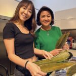 Julie Tan Instagram - Two years ago, Mama expressed her desire to learn how to make dumplings, but I would always agree but never follow through due to my busy schedule or travels. During our recent trip to Hong Kong, Mama brought it up again, and it made me realize the importance of keeping our promises. So, I decided to seize the opportunity since this month it’s Mother’s Day! Thankful to Agency for Integrated Care (AIC), I was able to show my appreciation for Mama! And it’s not just on a special occasion that we should care for our mothers, but also for the days ahead. And @aic_singapore is here with us to care for them. #HeartOfCare #CaringwithAIC #aic