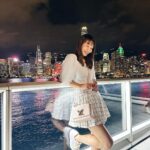Julie Tan Instagram - Looking back at this photo, I remembered how I felt... I took a moment for myself, drew in a deep breath, and mumbled under my breath about how beautiful that night was. It was awesome to be there, enjoying the night with great company, whom I consider my family. @lnxglobal_official #hellohongkong #discoverhongkong Harbour City,hongkong