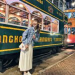 Julie Tan Instagram - Indulge in the magic of Hong Kong's city lights as you hop aboard the Party Tram after a day of shopping! @hktramparty @hktramways #hktramparty #香港电车 #discoverhongkong #hellohongkong