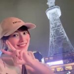 Jurina Matsui Instagram - 名古屋散歩🚶🏻‍♀️🫶🏻✨昼も夜も綺麗だよ😍 #hisayaodoripark #久屋大通 #中部電力ミライタワー #テレビ塔 #愛知 #名古屋 #栄 #aichi #nagoya #nagisa #imase さん #夜景 #タワー #散歩 #おススメ #デートスポット #名古屋カフェ #マツジュリさんぽ