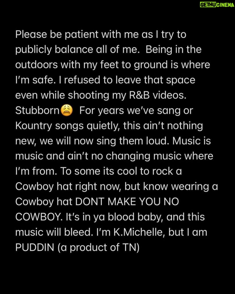 K. Michelle Instagram - I’m The Problem either way. A good one. Tonight Let’s have some Red Wig R&B Problems❤️. @kimberlyispuddin THANK YALL FOR LISTENING TO ALL OF ME for years! Lets gooooo