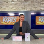 Kalani Hilliker Instagram - making moves always!! News interview today for @karebykalani 👏🏼🤍🫧 Channel 3 AZ Family