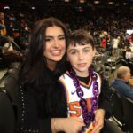 Kalani Hilliker Instagram – Big sis + lil bro date night to the Suns game🖤🏀☄️ Phoenix Suns Stadium