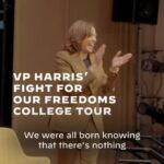 Kamala Harris Instagram - This year, during our nationwide college tour, I met with over 15,000 young leaders who are on the frontlines of the fight for our fundamental freedoms. It is because of them, I know our future is bright.