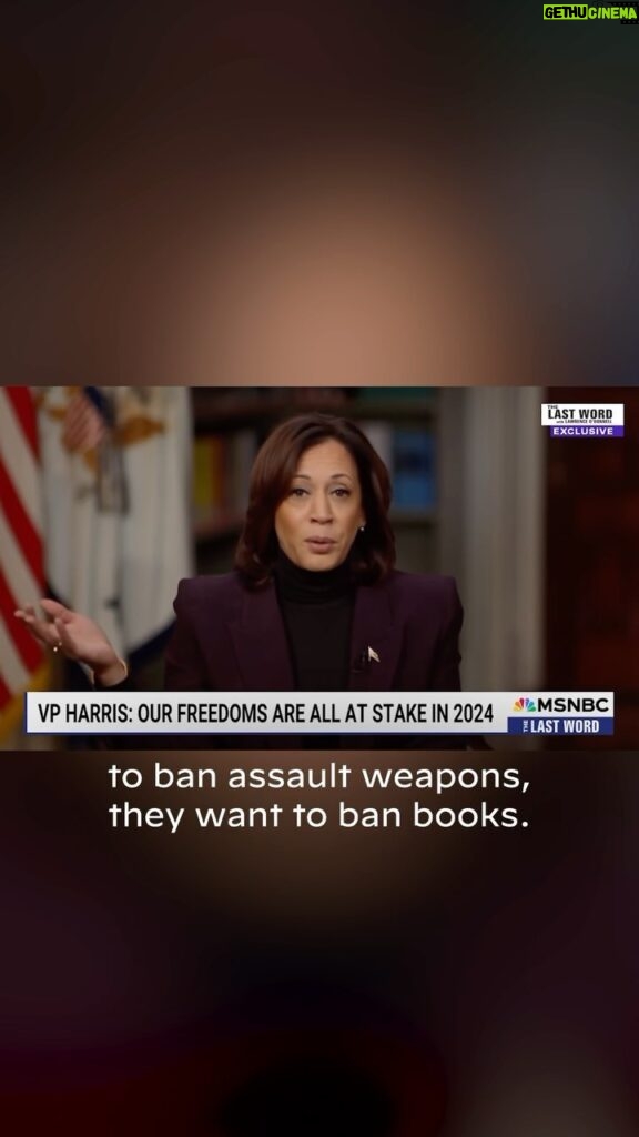 Kamala Harris Instagram - While Democrats want to ban assault weapons, extremist MAGA Republicans try to ban books.