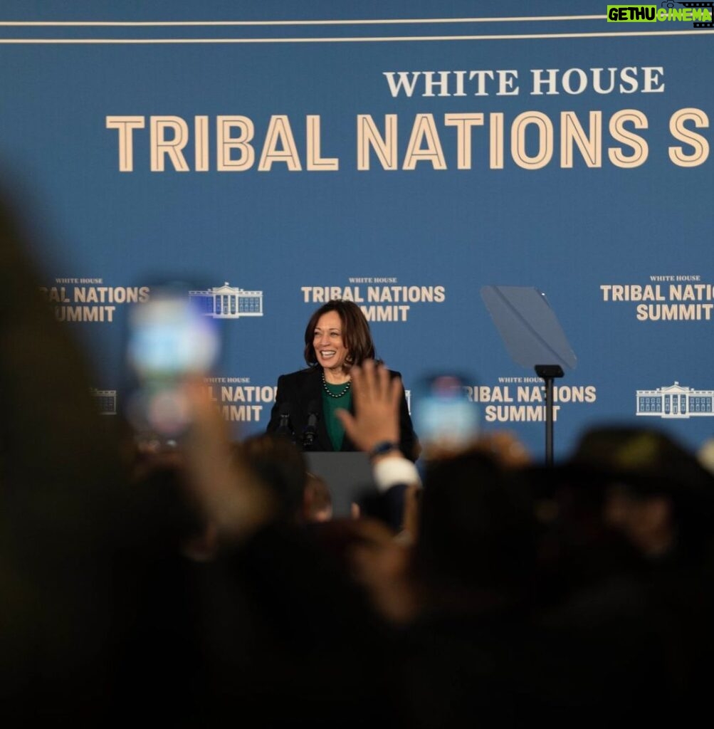 Kamala Harris Instagram - President Biden and I believe we must safeguard and strengthen our partnership with Tribal nations. Together, we will honor Tribal sovereignty, ensure Tribal self-determination, uphold our treaty obligations, and build a future where every Native community can be a place of opportunity.