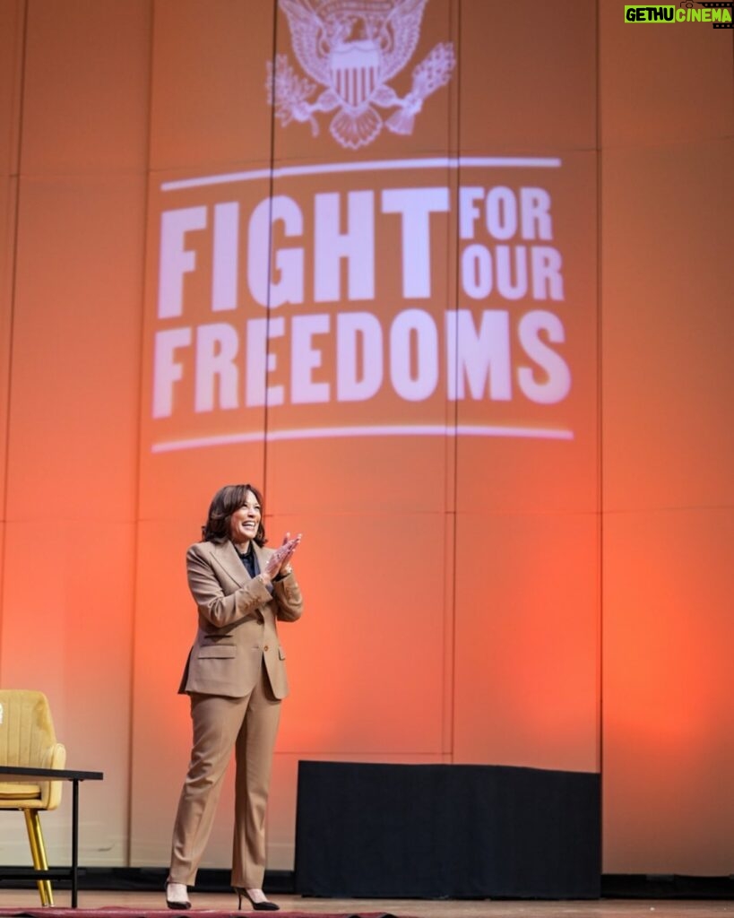 Kamala Harris Instagram - Our democracy is as strong as our willingness to fight for it—and that's what's at stake. This fall, I traveled around the country and met with thousands of our young leaders. I am optimistic about our future because they are engaged in the fight. But we must stay active, and we cannot afford to sit this one out.