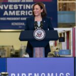Kamala Harris Instagram – More than 13 million jobs created. 
Unemployment remains near record lows.
Inflation has fallen 12 months in a row.
Wages are up. 
Small businesses are thriving.

Bidenomics is working.