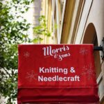 Kaoru Okunuki Instagram - . Morris&Sons @morrisandsons バス停を降りたところにかわいい毛糸屋さんを発見して きれいな紫のメリノウールを一玉購入 これで手袋を編む予定