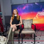 Karen Gillan Instagram - Guardians of the Galaxy press in Paris… @marvelstudios @louisvuitton 📸 by @cedricterrell Styling @rebeccacorbinmurray Hair @bobbyeliot Make up @jennakristina #guardiansofthegalaxy #marvel #gotgvol3 Disneyland Paris