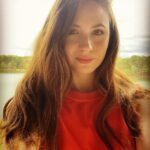 Karen Gillan Instagram - Did we turn a huge zit into a mole? Yes. Yes we did. Might keep it. Sneaky peek from an exciting upcoming photoshoot!