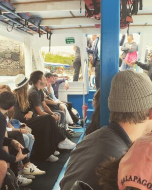 Karen Gillan Instagram - Galapagos adventures PART 2! (Featuring the birthday boy Matt!!) 

Such an amazing trip to the Galápagos Islands courtesy of @jamesleonf for the @lfcsummit. Thank you for having us. 

Enjoy @rattyburvil dealing with a snug wet suit 

#lfysummit