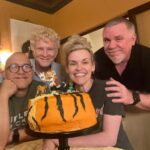 Kari Wahlgren Instagram - Celebrating 14 years of friendship with my dear @maxkochuncorked @sie_james and @douglaswoodbaby. Can’t begin to describe the love, support, encouragement, good movies, great meals, belly laughs, deep conversations, and inspiration these three have brought into my life. I love you guys.💗