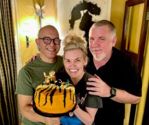 Kari Wahlgren Instagram - Celebrating 14 years of friendship with my dear @maxkochuncorked @sie_james and @douglaswoodbaby. Can’t begin to describe the love, support, encouragement, good movies, great meals, belly laughs, deep conversations, and inspiration these three have brought into my life. I love you guys.💗