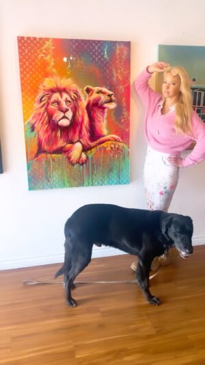 Karin Brauns Instagram - I made some new art additions to the gallery! 🎨 Come visit! @colorfulsinartgallery 

#artgallery #art  #artist #gallery #manhattanbeach  #pet #lovepet #sale #socal #beach #popart #fineart #dog #life #buisness #redondobeach #laart