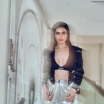 Karishma Tanna Instagram - There are Two of you in you, let both Co-exist 🖤 Outfit @cilvrstudio Footwear @maisonvalentino