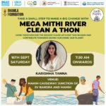 Karishma Tanna Instagram - The MITHI river is calling for immediate action. The 17.8km long river is heavilyy polluted resulting in biodiversity loss. Join me on 16th September, Saturday morning 7:30am with the @bhamlafoundation and @earthpoetry_india to save OUR MITHI! The MEGA #MITHIRIVER #CLEANATHON is a initiative to save our ecosystem. Let’s be there! Let’s save MITHI together! itsrahulshewale @narwekarrahulmla @saherbhamla