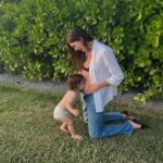 Karlie Kloss Instagram - from when Levi found out he was going to be a big brother